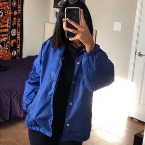 Blue windbreaker